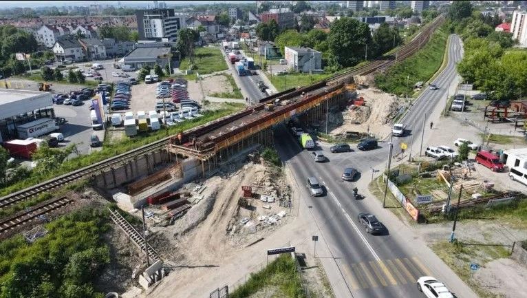 Kraków. Od dziś utrudnienia pod wiaduktem kolejowym