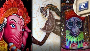 Dzieła krakowskiego street artu na ścianach krakowskiej kamienicy przy Starowiślnej. "To miejsce żyje i wciąż się zmienia"