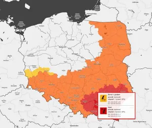 Upalnie i burzowo - wydano ostrzeżenie trzeciego stopnia