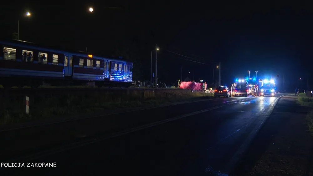 Poronin: tragiczny wypadek na torach. Mężczyzna nie żyje, kobieta walczy o życie