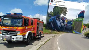 Dwa auta rozbite, pięć osób w szpitalu. Poważny wypadek w Janowicach