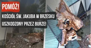 Wichura zniszczyła dach zabytkowego kościoła w Małopolsce. Trwa pilna zbiórka na jego ratowanie!