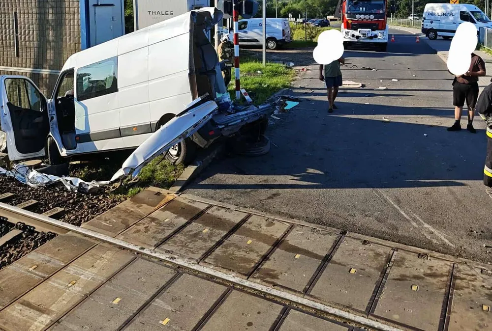 [WIDEO]: Wypadek na torach w Woli Filipowskiej. Mamy nagranie!