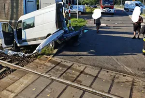 [WIDEO]: Wypadek na torach w Woli Filipowskiej. Mamy nagranie!