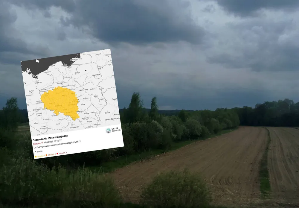 Ostrzeżenia przed burzami dla Małopolski. Tu zagrzmi i popada