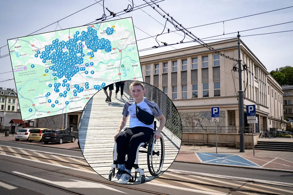 Powstała Krakowska Mapa Kopert. Aktywista na wózku pokazał, jak prosto można to zrobić