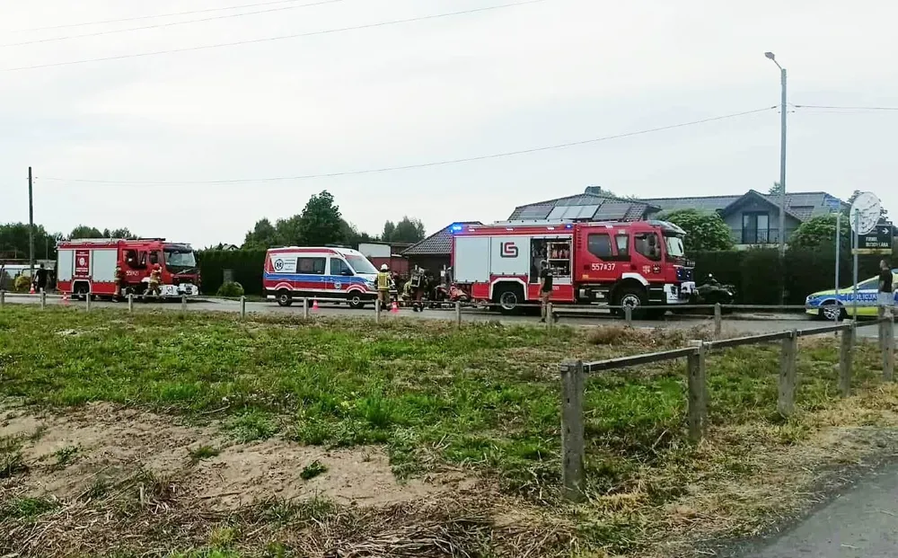 Wypadek na quadzie w Łączanach. Wezwano śmigłowiec LPR