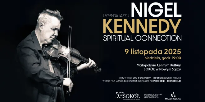 Nigel Kennedy zagra w Nowym Sączu! Wyjątkowy koncert na 50-lecie Małopolskiego Centrum Kultury SOKÓŁ