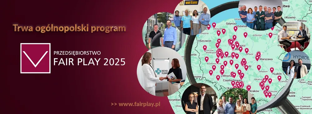 Poznaj najlepszych partnerów do współpracy
Trwa 28. edycja programu Przedsiębiorstwo Fair Play