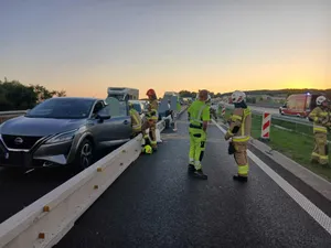 A4 stoi przed Krakowem. 10-kilometrowy korek po karambolu