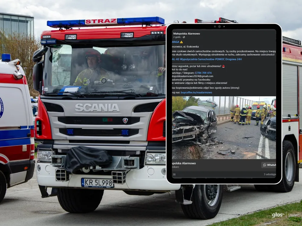 Groźny wypadek w Krzeszowicach. Ranne między innymi dziecko. Mamy komentarz straży