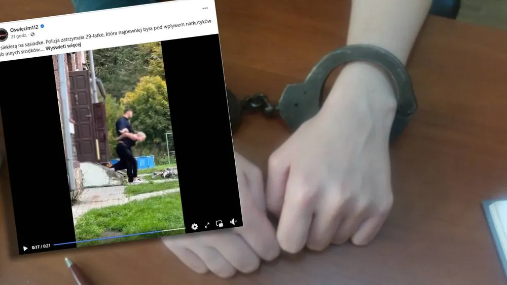 29-latka zabarykadowała się w mieszkaniu. Akcja policji [WIDEO]
