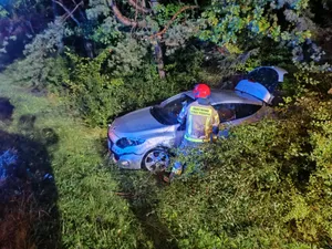 Kierowca może mówić o dużym szczęściu. Groźny wypadek koło Olkusza