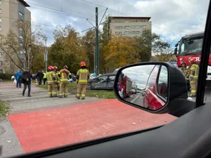 Zderzenie z tramwajem w Nowej Hucie. Ranna kobieta