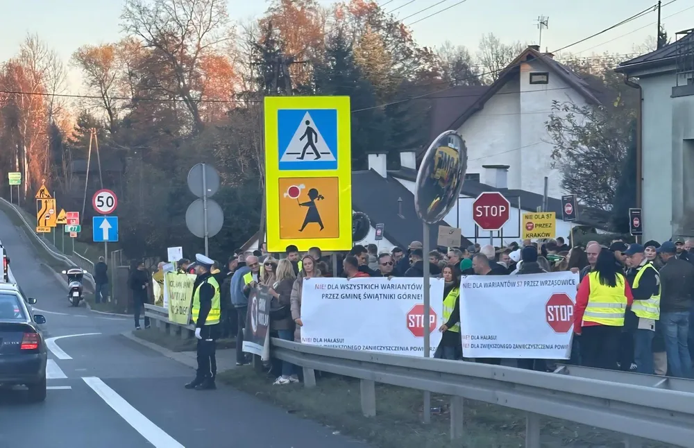 Fala protestów przeciw S7 Kraków–Myślenice. GDDKiA pod presją