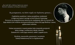 Szkoła w Spytkowicach pogrążona w żałobie. Dziś ostatnie pożegnanie 13-letniego Łukasza