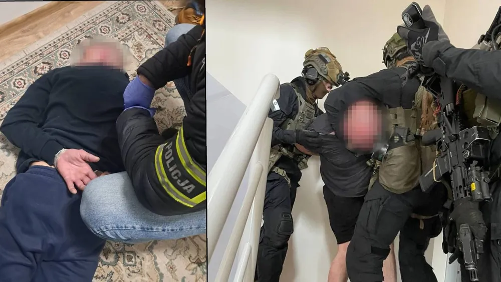 [WIDEO] Sprawca zabójstwa ukrywał się w Wieliczce. Sceny jak z serialu kryminalnego