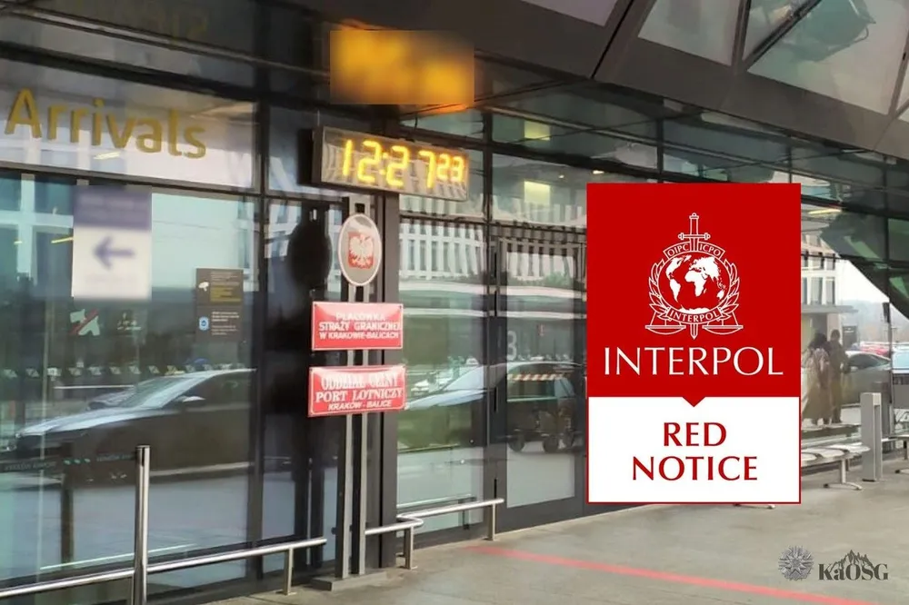 Trzy osoby poszukiwane przez Interpol zatrzymane na lotnisku w Krakowie