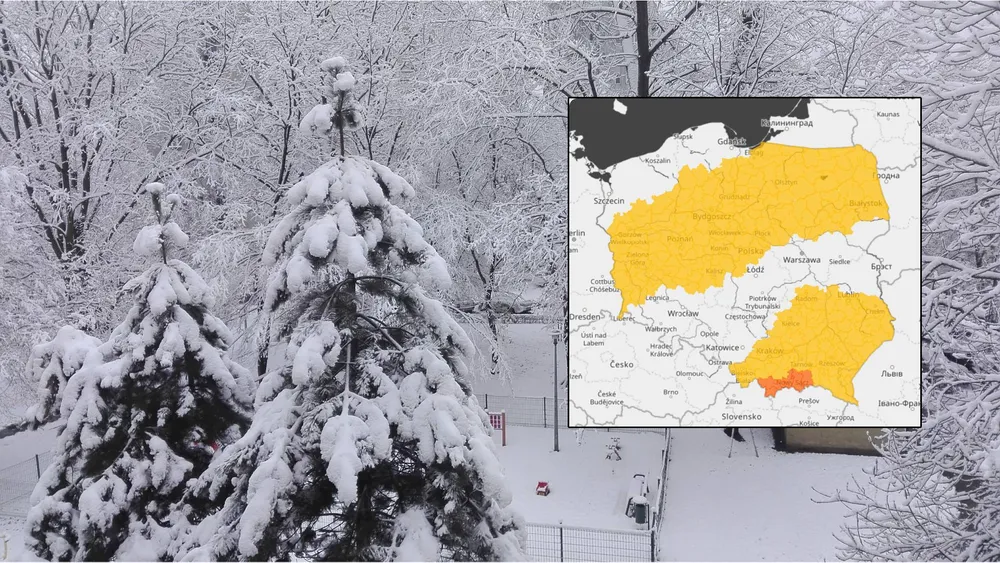 Setki interwencji i 2. stopień zagrożenia. Zima nie odpuszcza w Małopolsce