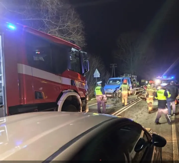 Dramatyczny wypadek w Małopolsce. Cztery osoby ranne