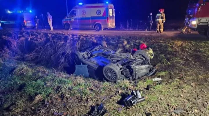 Dramatyczny wypadek w Małopolsce. 5 młodych osób rannych