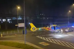 Potrącenie pieszego w Krakowie! Na miejscu śmigłowiec LPR [WIDEO]