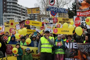 Wieliczka i Myślenice z jasnym stanowiskiem podczas protestu. Nie dla S7 [ZDJĘCIA]