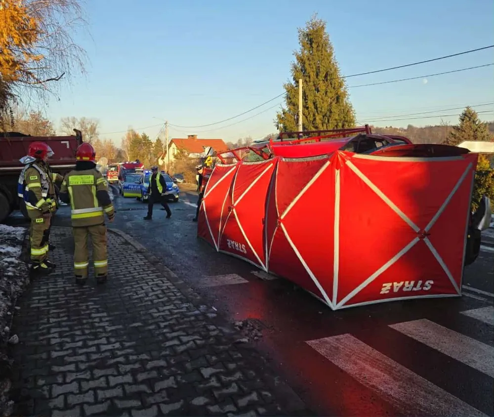 Tragiczny wypadek w Małopolsce. Nie żyje młody mężczyzna