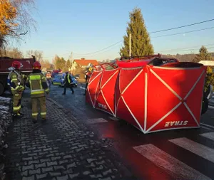 Tragiczny wypadek w Małopolsce. Nie żyje młody mężczyzna