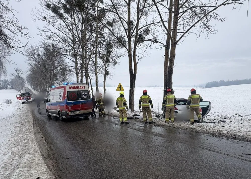 Tragiczny wypadek w Małopolsce. Życia kierowcy nie udało się uratować