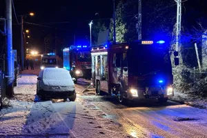 Olkusz: Pożar przyczepy kempingowej. Jedna osoba nie żyje