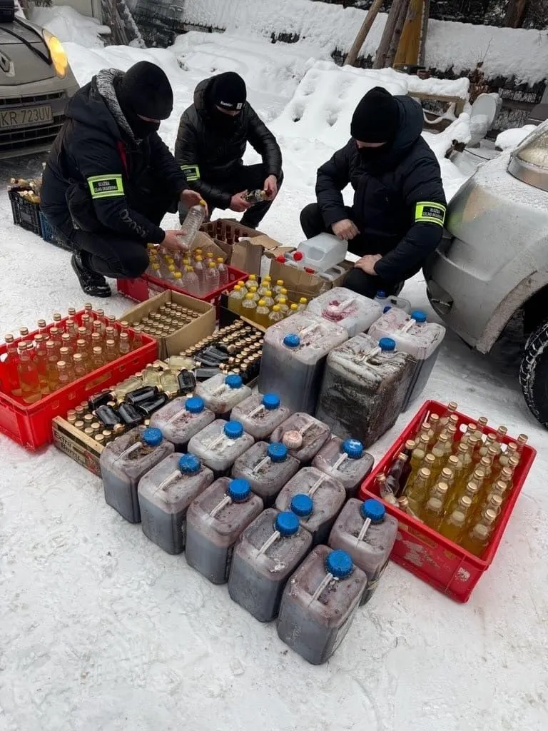 Zajęty alkohol po kontroli KAS