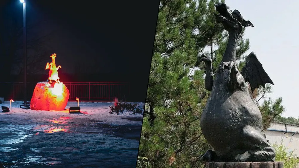 Przez lata niszczał w cieniu. Smok z Nowej Huty wrócił – i dostał ogniste powitanie