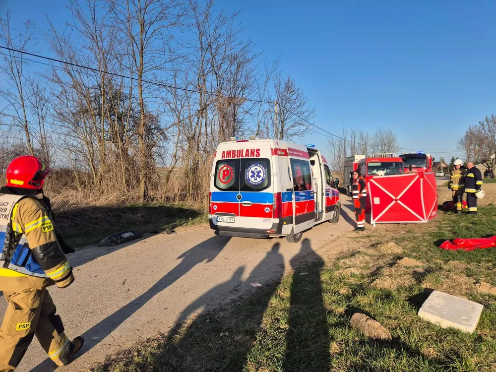 Tragiczny wypadek w Słupowie. Nie żyje jeden z mężczyzn
