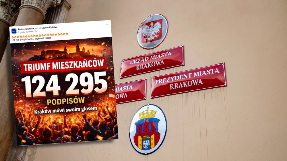 Referendum w Krakowie. 124 tys. podpisów i możliwy termin głosowania
