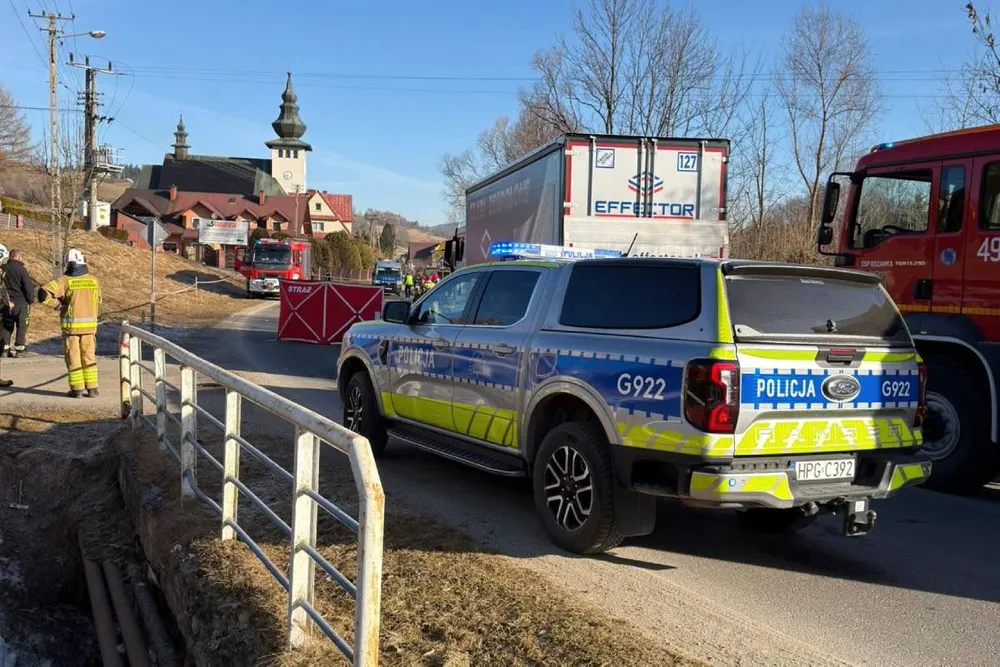 Dramat na Podhalu. Piesza nie miała szans z ciężarówką