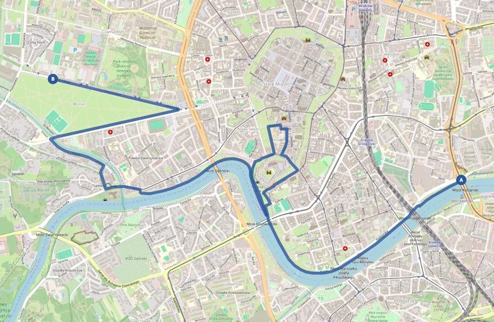 Trasa "Biegu dla Małych Serc"