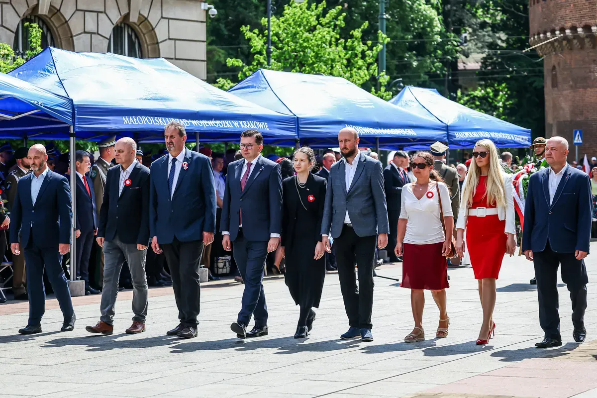 Przedstawiciele PiS na obchodach 3 Maja  w 2025 roku
