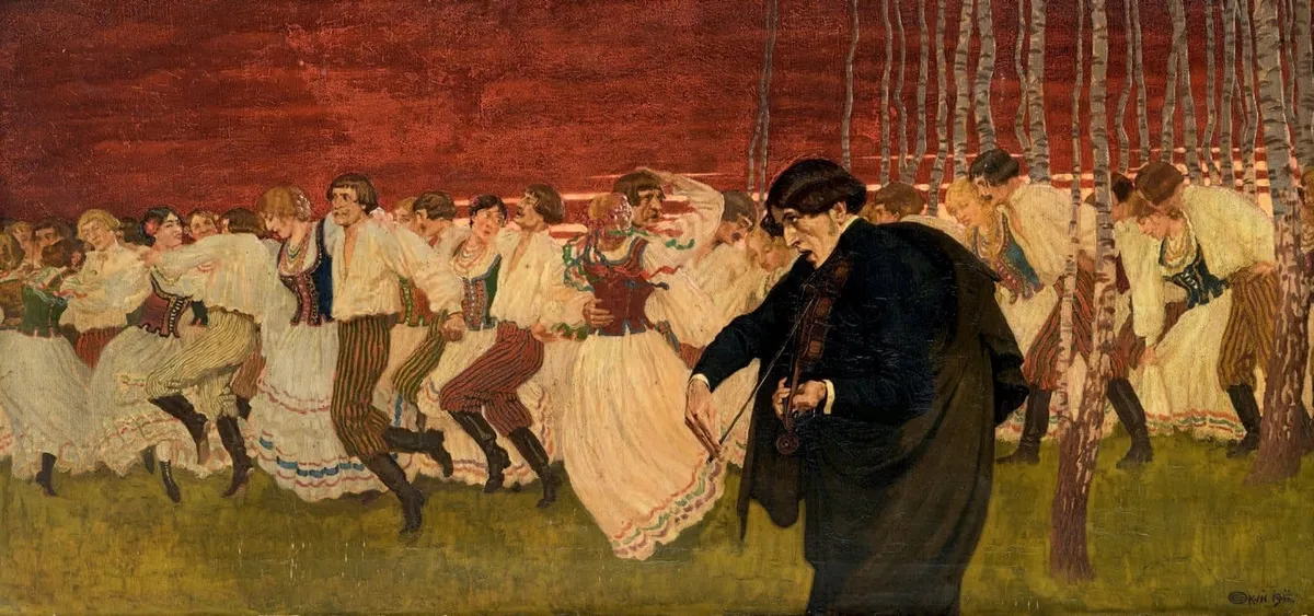 Edward Okuń, „Mazurek Chopina”, olej na płótnie