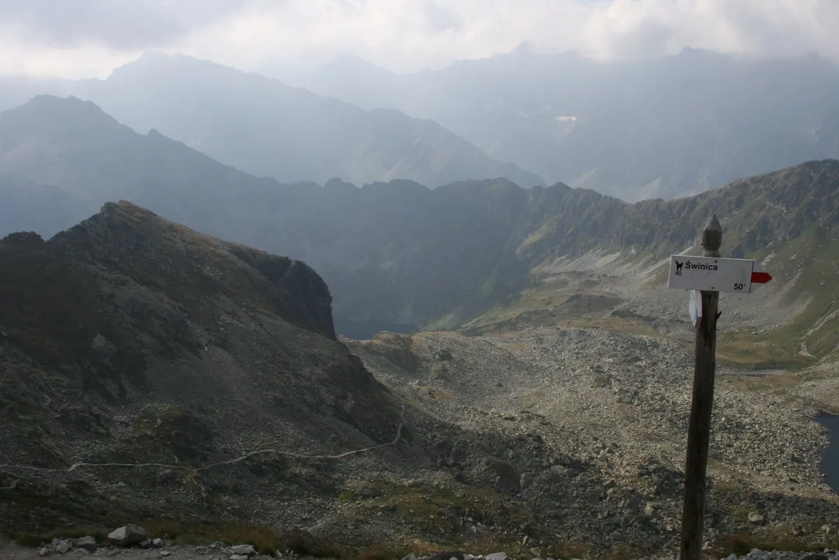 Szlak na Świnicę w sierpniu 