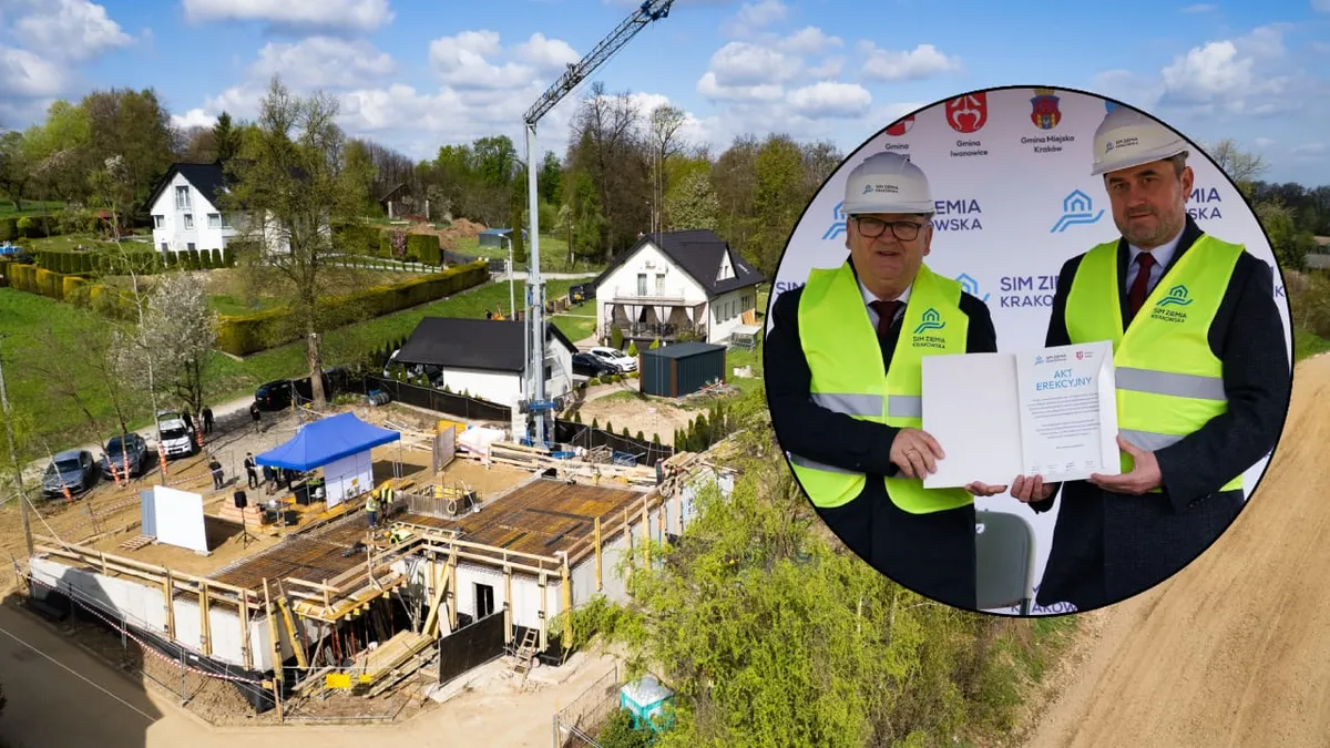 Wmurowanie aktu erekcyjnego pod inwestycję SIM w Zręczycach