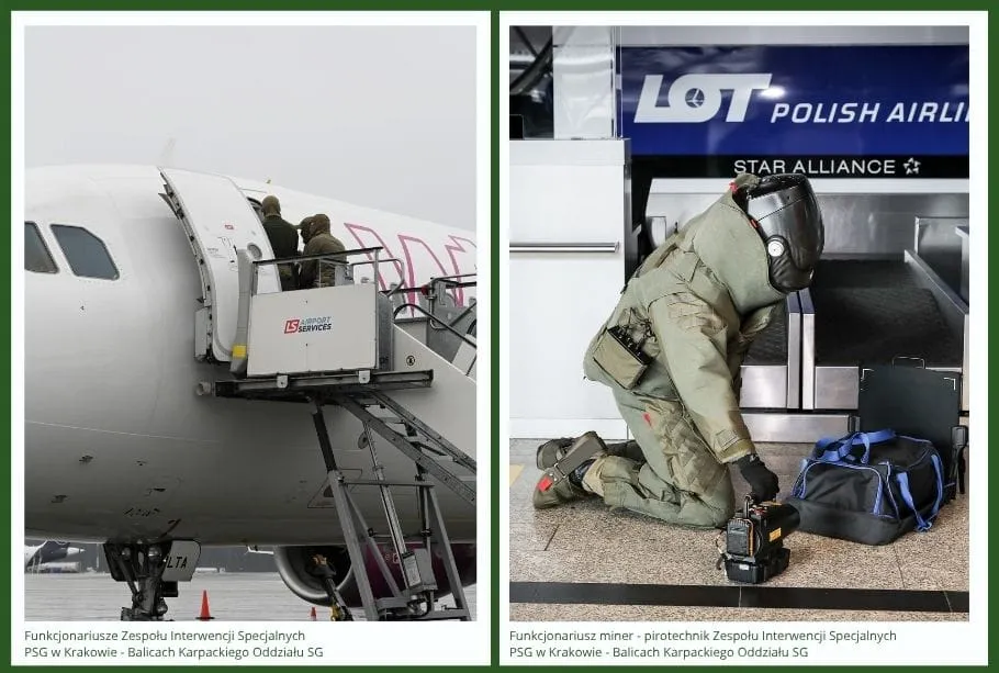 Chaos na lotnisku w Krakowie! Seria interwencji i zatrzymań w jeden weekend