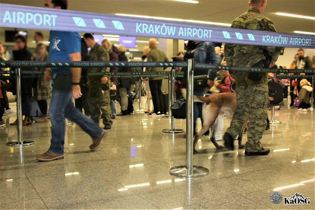Awantura na lotnisku w Krakowie. Spóźniony Szwed wtargnął na płytę