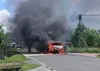 Chwile grozy pod Krakowem. Auto spłonęło doszczętnie