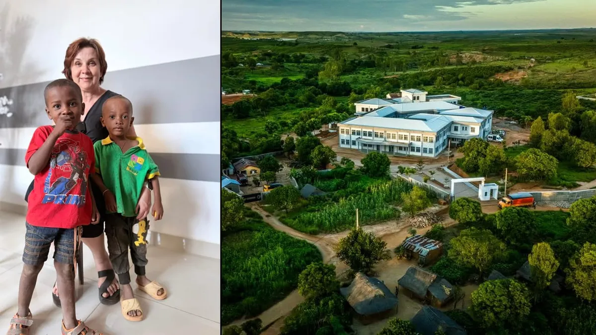 Dr Lidia Stopyra z pacjentami / Szpital Polski na Madagaskarze