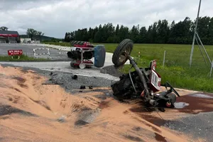 Rozerwało mu ciągnik na pół. Szokujący wypadek na Podhalu