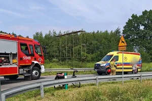 Tragedia pod Zatorem. Nie udało się uratować życia rowerzysty