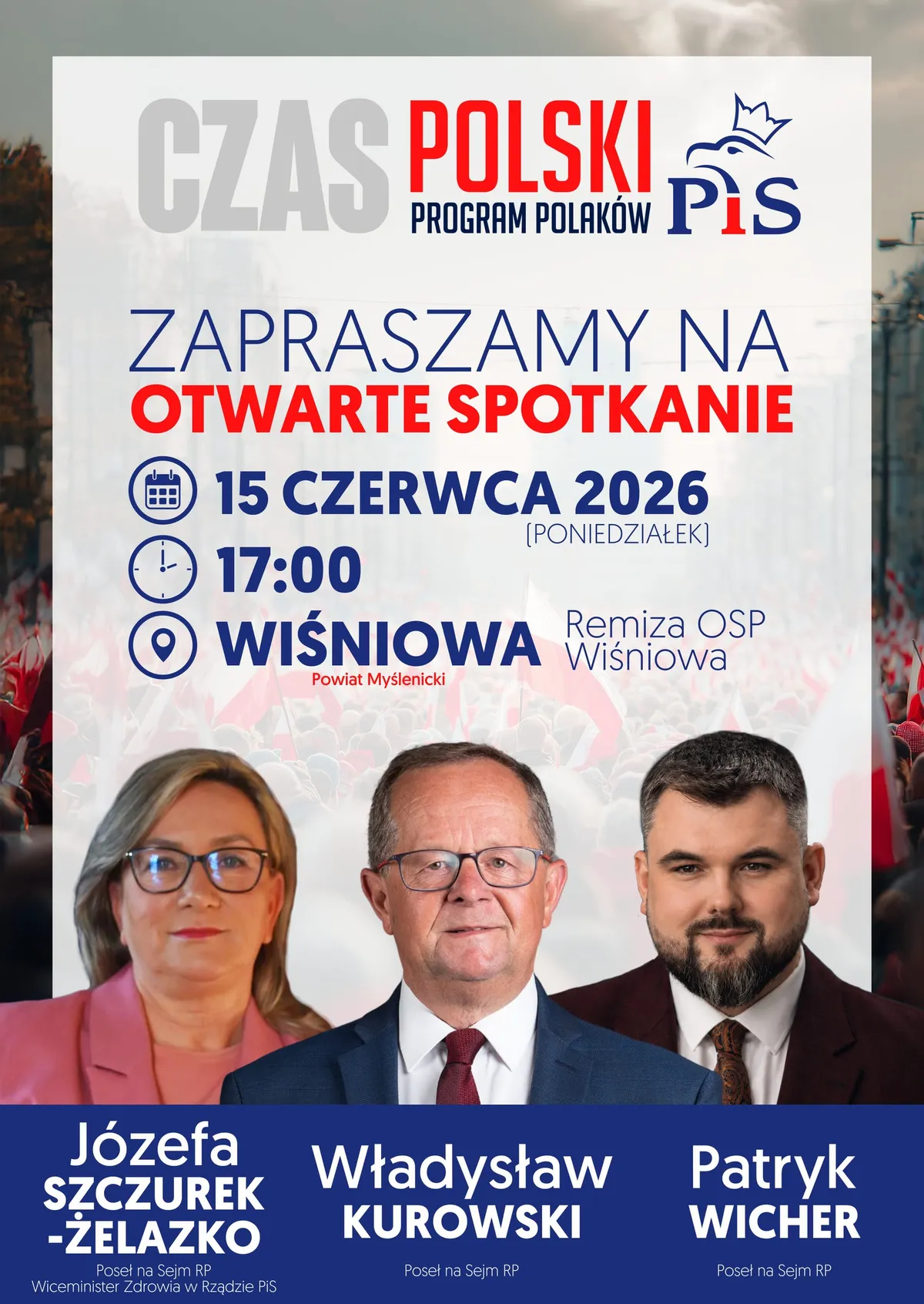 Poseł Kurowski zaprasza do Wiśniowej. Spotkanie już 15 czerwca