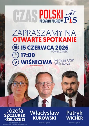 Poseł Kurowski zaprasza do Wiśniowej. Spotkanie już 15 czerwca