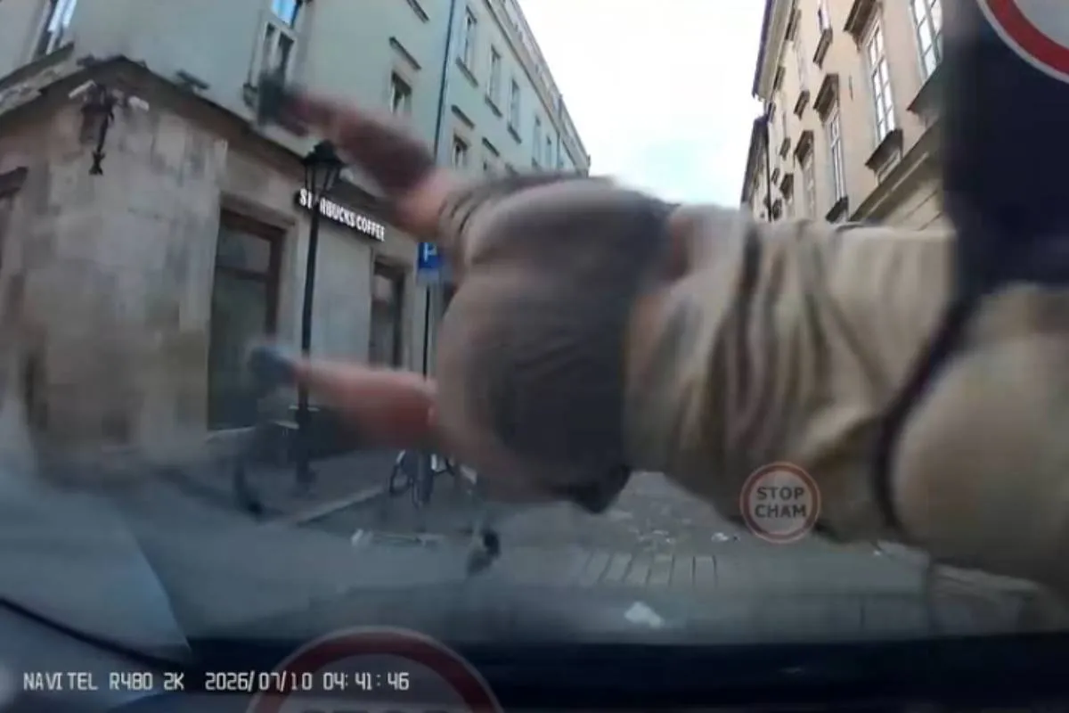 Wypadek w centrum Krakowa